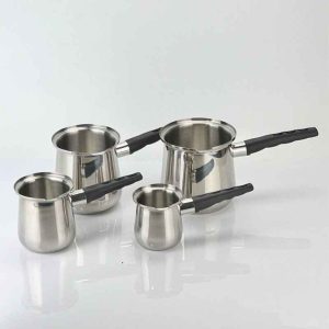 طقم بكارج قهوة تركية ستانلس ستيل – 4 قطع