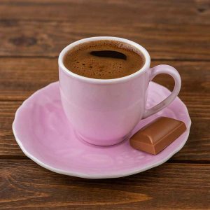 طقم فناجين قهوة تركية كلاسيكي – 24 قطعة -زهري