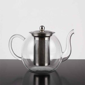 إبريق شاي وأعشاب زجاج حراري سعة 1700 مل