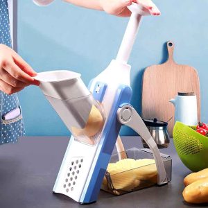 أداة المطبخ 5 في 1 – قطاعة خضار يدوية متعددة الاستخدام